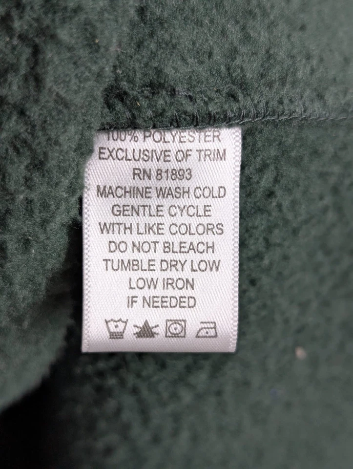 Abrigo Denim & Company Mujer Grande Verde Polar Palanca Lona Chaqueta Bolsillos Mb Foto 4 de 4