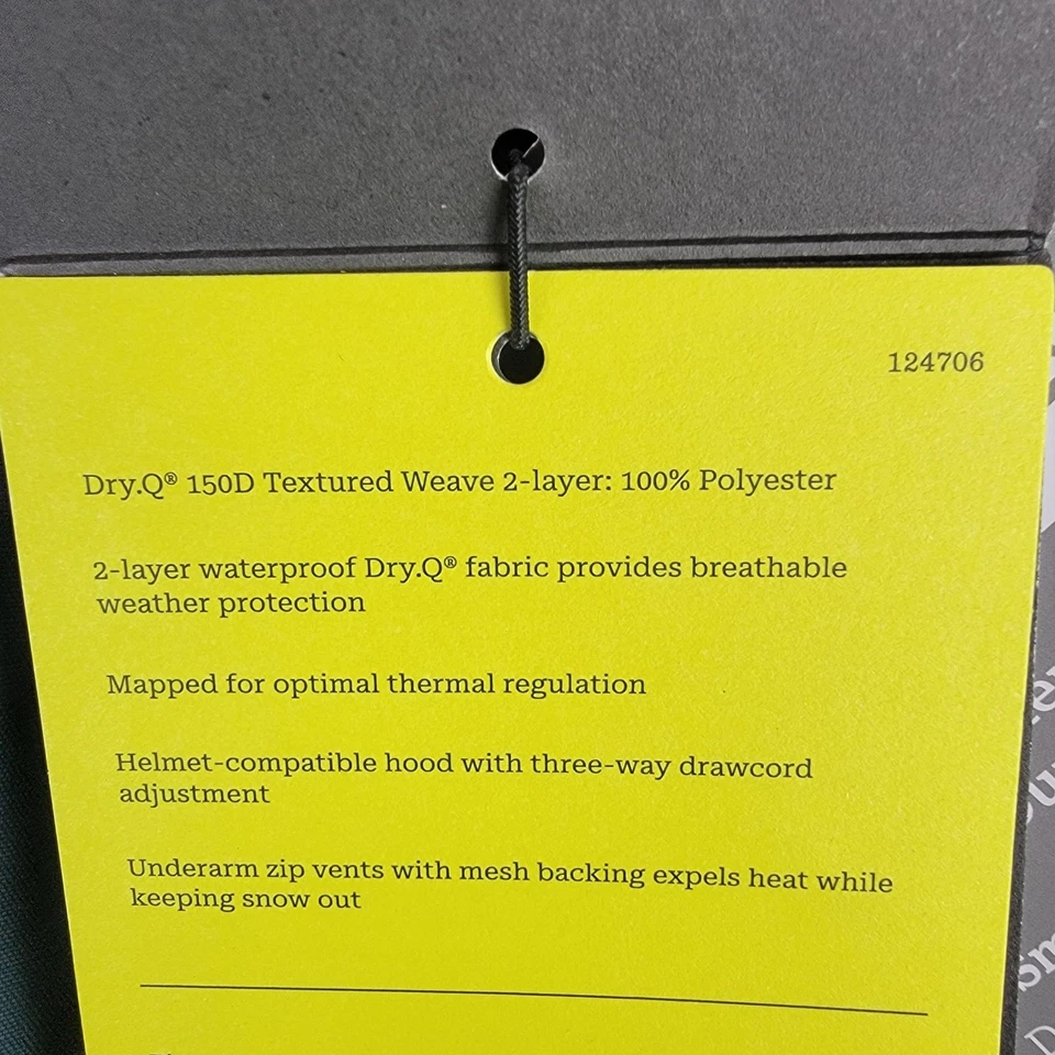 Mountain Hardwear Firefall Mens XL Blue Dry Q Waterproof Insulated Ski Jacket - Image 4 of 4