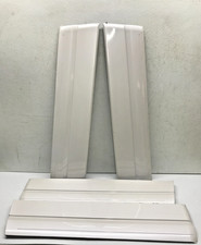 2007-2012 Ford Expedition Front Rear Left Right Lower Door Molding White Set 2007-2012 Ford Expedition Front Rear Left Right Lower Door Molding White Set