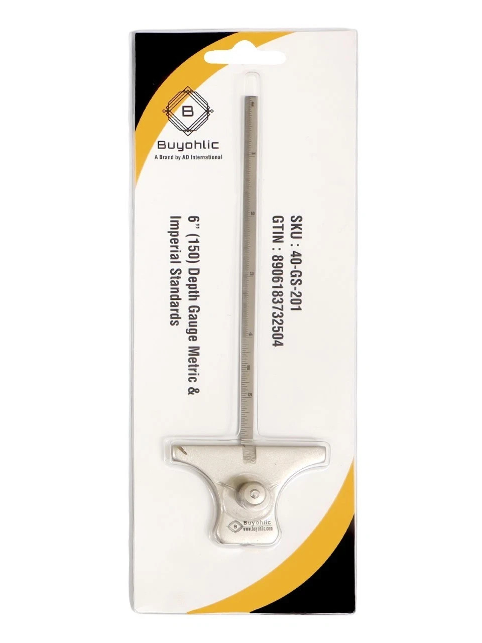 6"" 150mm Depth Gauge Stainless Steel Metric Imperial Engineering Measuring -uk
