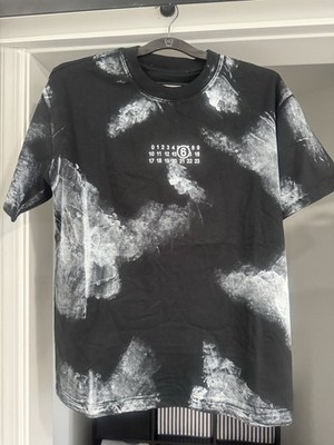 MM6 MAISON MARGIELA Black Paint Splatter T-shirt