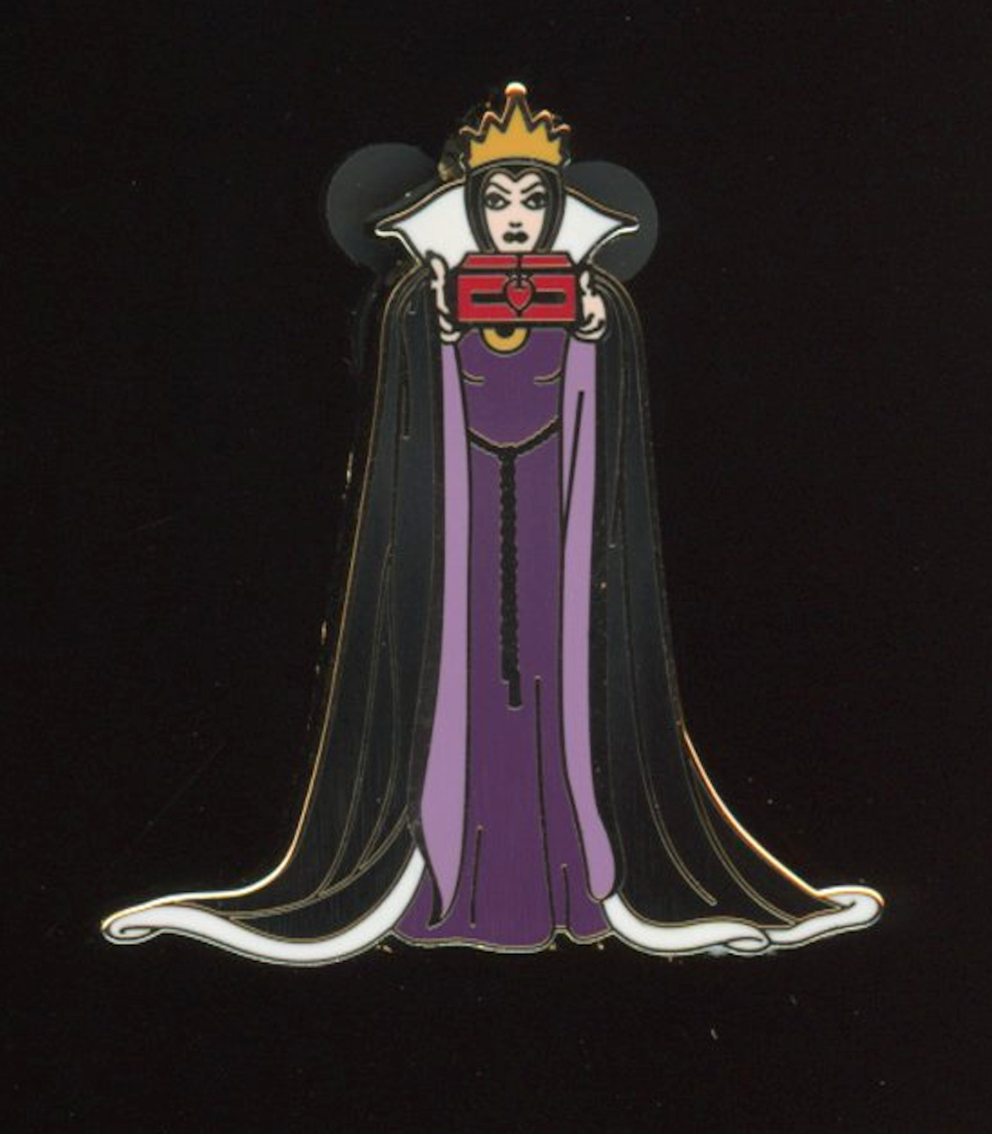 2010 Snow White Evil Queen Holding Chest Disney Pin