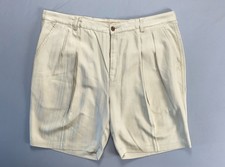 Tommy Bahama Pleated Flap Pocket 100 Silk Bermuda Shorts. Herringbone, 42. EUC 