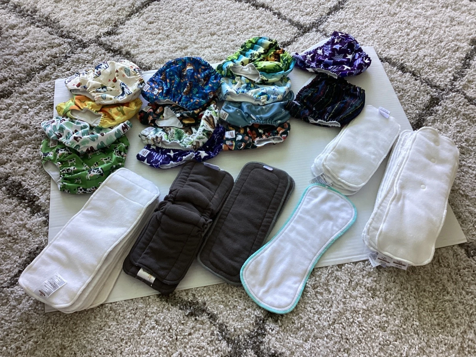 Lot of 42 piece Reusable Cloth Covers & Inserts – Mama Koala ALVABaby