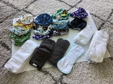 Lot of 42 piece Reusable Cloth Covers & Inserts – Mama Koala ALVABaby