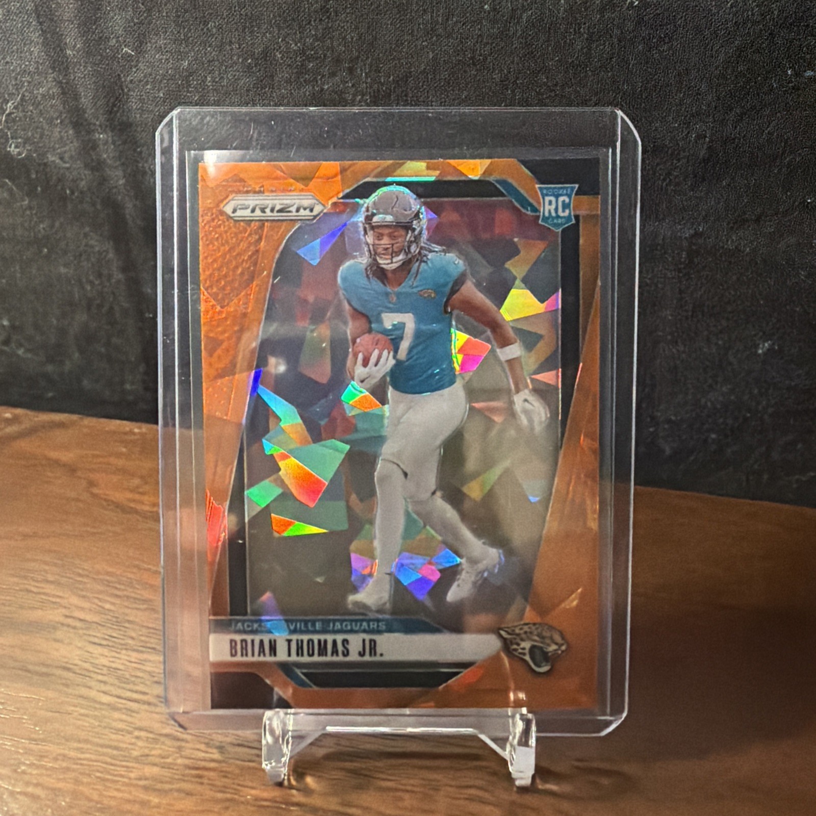 2024 Panini Prizm - Rookies Brian Thomas Jr. #314 Orange Ice Prizm (RC)
