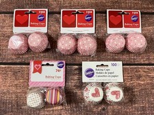 Wilton Valentines Mini Paper Cupcake Liners/Baking Cups Lot Of 5 450 Ct. New