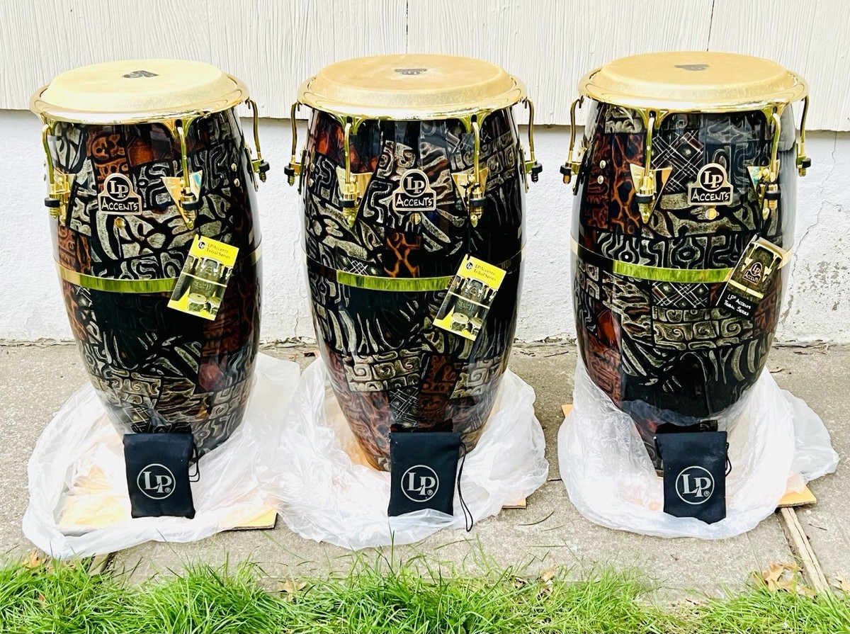 LP Accents コンガ Curve II TRIVAL NEW LP Accents Limited Edition Tribal CONGA Set Of 3/Stands