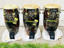 NEW LP Accents Limited Edition Tribal CONGA Set Of 3/Stands Included/OEM Boxes