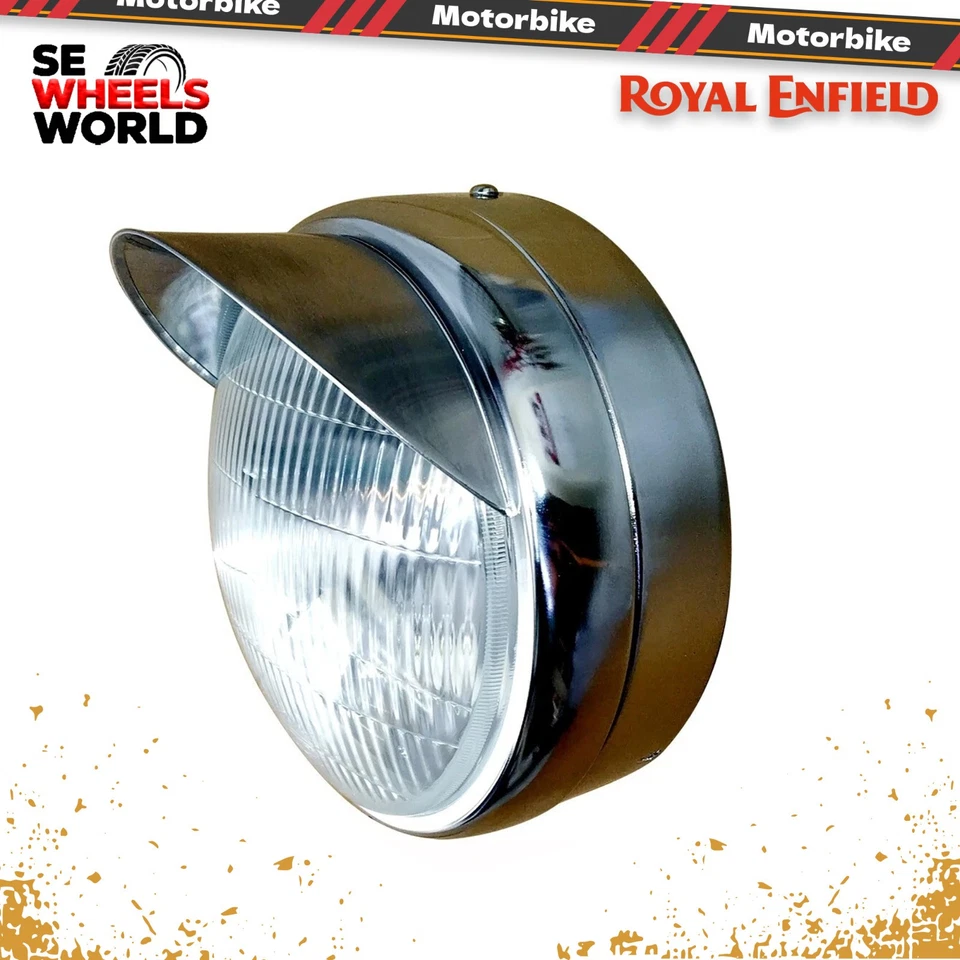 Conjunto de abajur de cabeça Royal Enfield OEM com lâmpada para Classic 500 Bullet 500 593263/E - Imagem 3 de 4