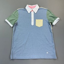Brooks Brothers 1818 Polo Shirt Mens Medium Colorblock Original Fit Stretch