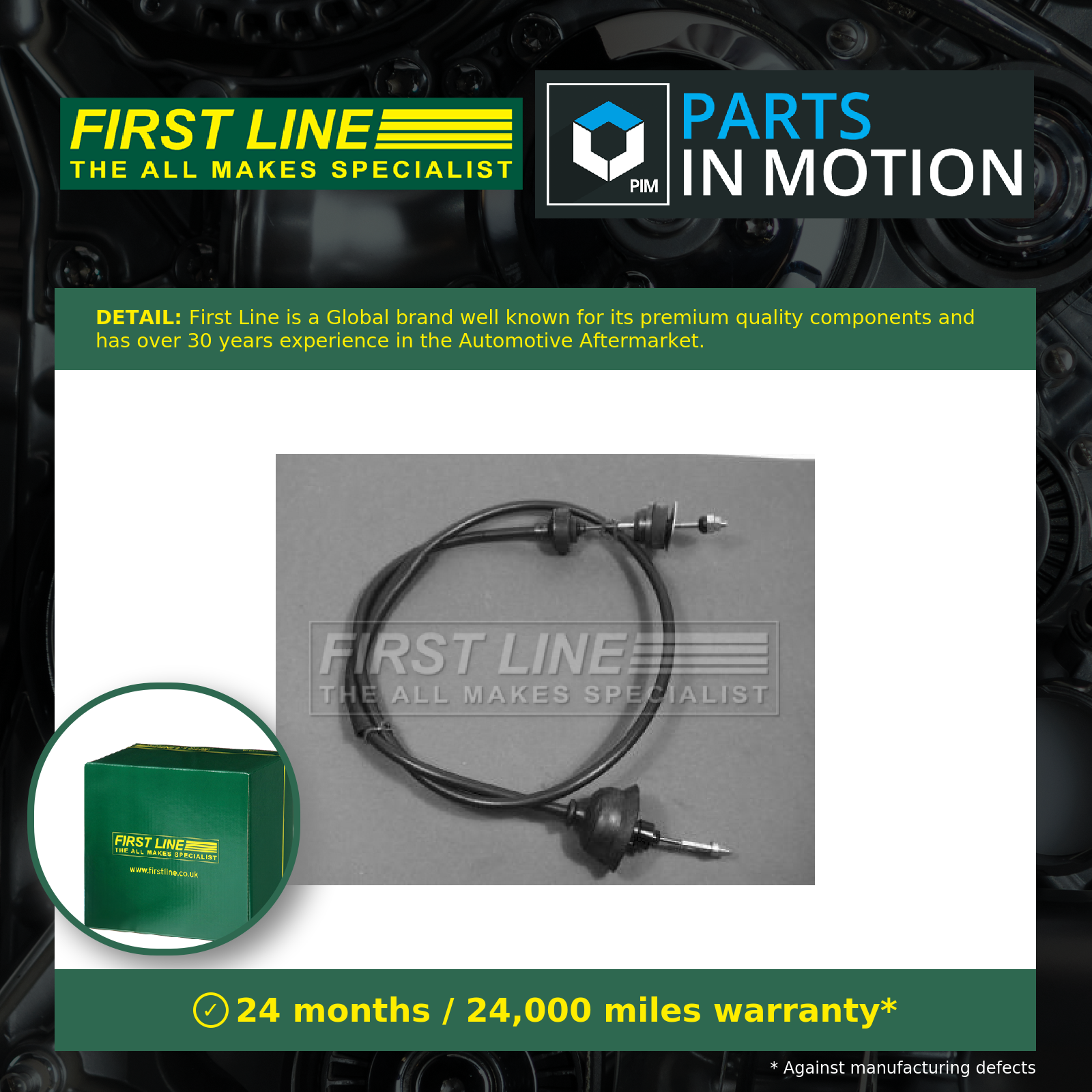Clutch Cable FKC1267 First Line 215084 Genuine Top Quality Guaranteed New