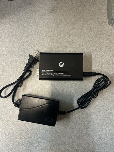 Lot of 10 FS UMC-GA1F1T Mini Unmanaged Gigabit Media Converter w/ AC/DC Adapter
