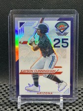 Kayson Cunningham 2025 Prospect Edition Holo Prospect Ticket - Purple #68/99