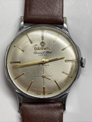 タルヴァ Darwil Watch Swiss Handwinding Special Flat Lux 62 17J Mens