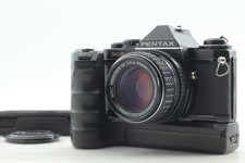 All Works Exc 5 Pentax ME Super Black Film Camera 50mm F/1.4 Lens From JAPAN