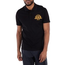 Versace Coupe Blason Embroidered Polo Shirt, Size Medium