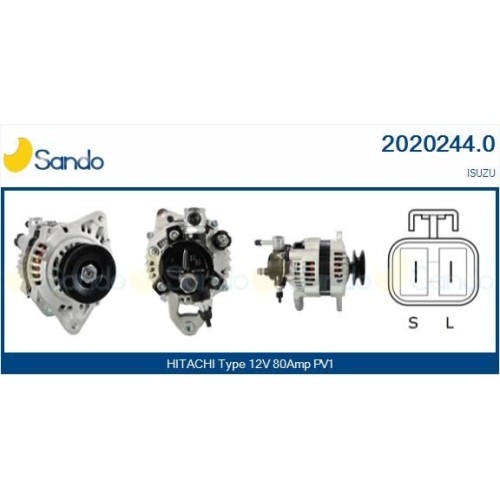 Alternateur Sando 2020244.0 l'excellence technique Isuzu Hitachi