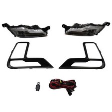 1 Pair For 2018 2019 Ford Explorer Clear Led Fog Light Kit W Switch Bezel Wire 1 Pair For 2018 2019 Ford Explorer Clear Led Fog Light Kit W Switch Bezel Wire