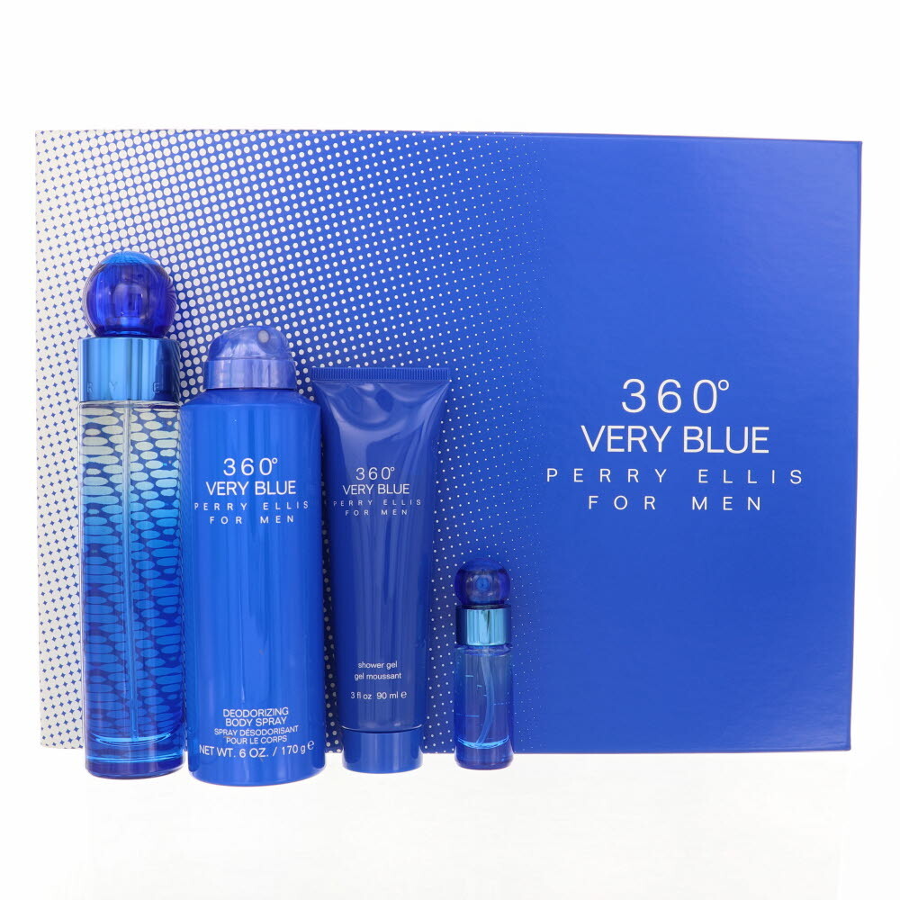 Perry Ellis 360 Very Blue Gift Set By Perry Ellis Perry Ellis 360 Very Blue Gift Set By Perry Ellis