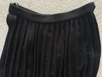 Pleats Comme des Garcons Vintage Black 80 80s Archive Skirt
