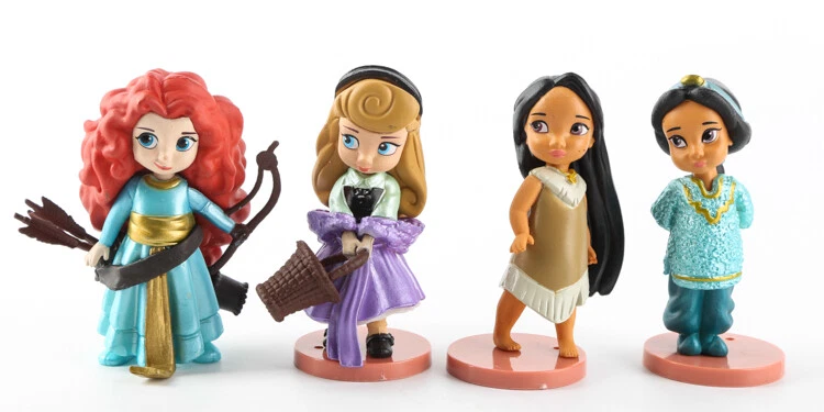 11Pcs/Set Disney Princess Cinderella Ariel Snow White Figure Toys Cake Topper - Image 2 of 4