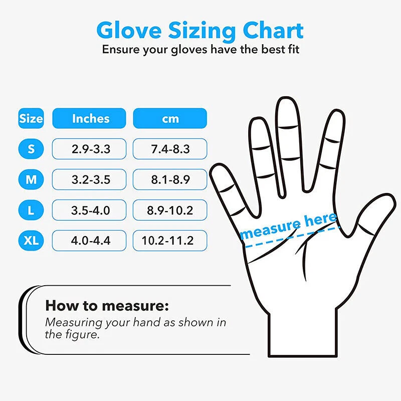Medispo Disposable Nitrile Examination Gloves Powder Free Industry 100-2000pcs - image 2 of 4
