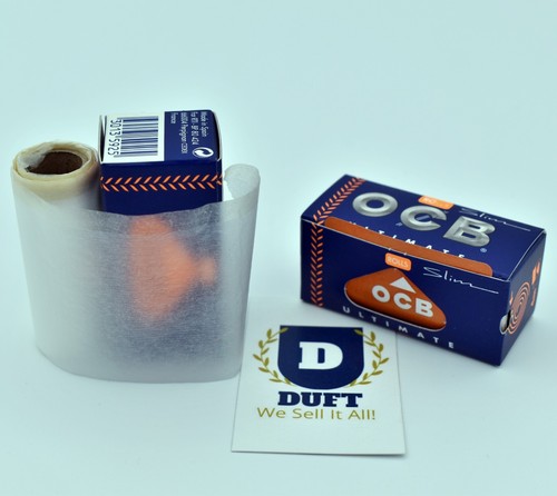 OCB Blue Rolls Ultimate THINNEST Rips Slim Smoking Rolling Paper 1 3 6 12 24 Box - Picture 2 of 10