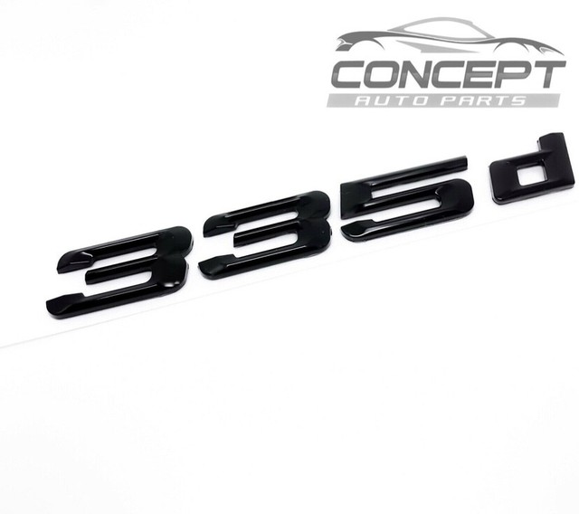 GLOSS BLACK BMW 330D REAR BOOT EMBLEM BADGE FOR 3 SERIES E90 E91 E92 E93 F30 F31