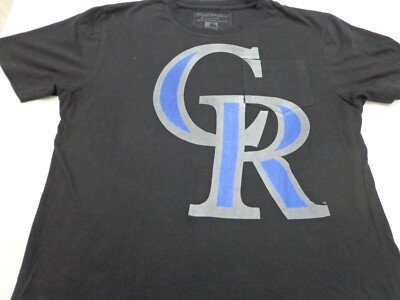 Colorado Rockies Baseball  MLB Wright & Ditson  Black T Shirt Size Small 