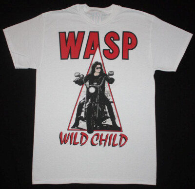 Vintage WASP Music Band Wild Child Cotton White S-234XL Men Women Shirt MM1320