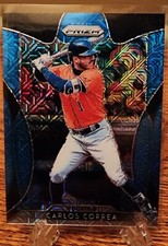 2019 Panini Prizm Baseball Carlos Correa Blue Mojo 155/399 #85 Houston Astros
