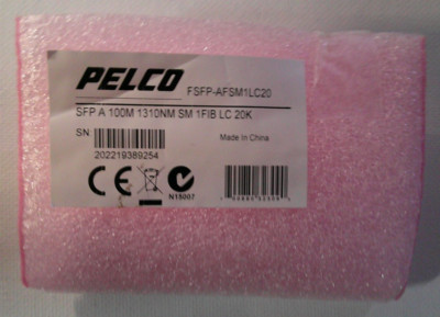 Pelco FSFP-AGSM1LC20  FSFP Transmitter with LC & SFP Connector