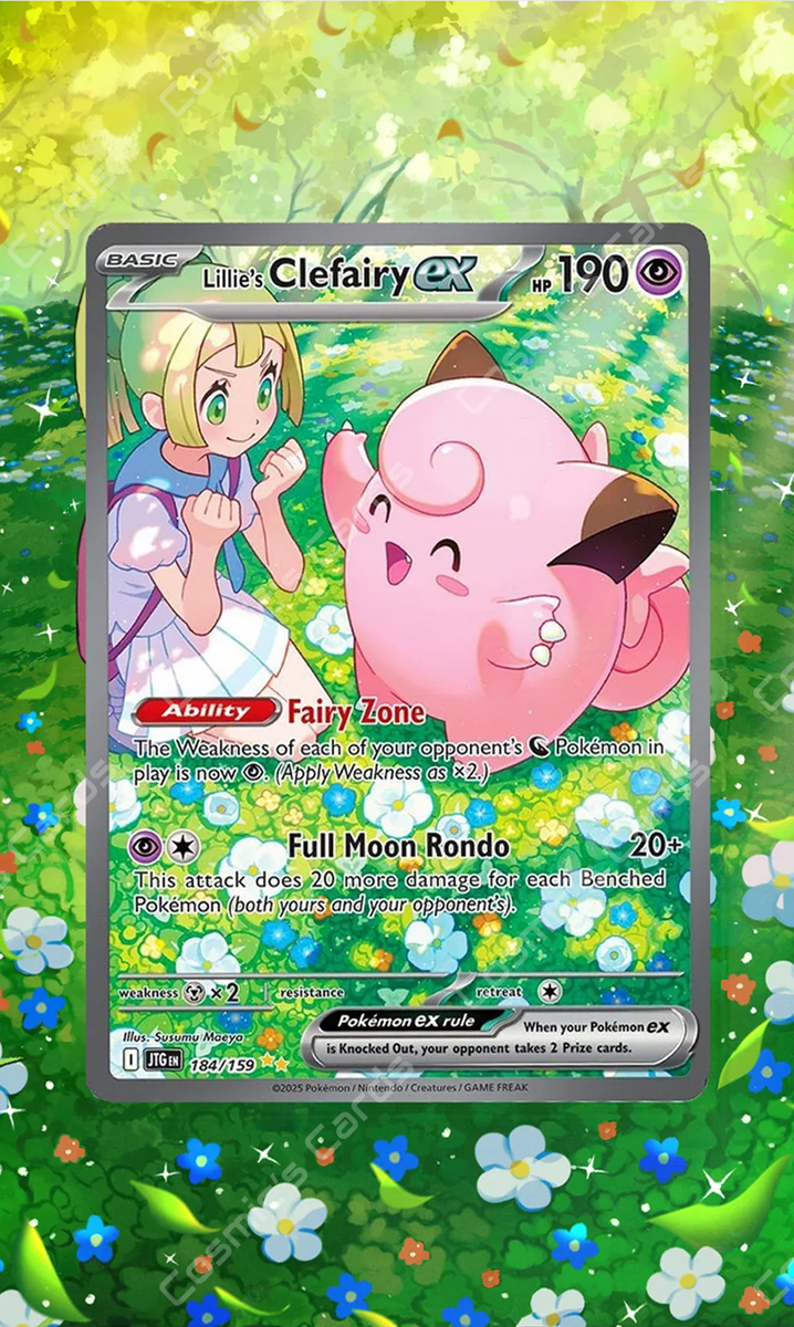 Lillie's Clefairy ex 184/159 Sv09 Display Case Extended Art for