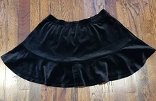 The Children's Place Girls Size 16 XXL Black Velour Pull On Skirt/Skort NWT's