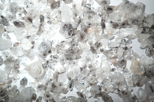 Afghanistan Diamond Quartz Clear Crystal 0.1 to 20 Carat size pieces 50 gram Lot - Imagen 2 de 12