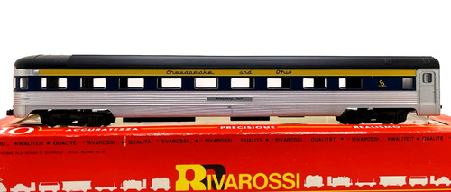 HO RIVAROSSI 6683/0 SUPERMODELO AUSSICHTSWAGEN CHESAPEAKE & OHIO ALLEGHENY CLUB | Zustand: New