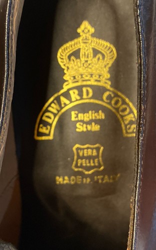 Edward Cooks English Style Men’s Leather Dress Shoes Brown Size 43 US 10.5M - Picture 3 of 8