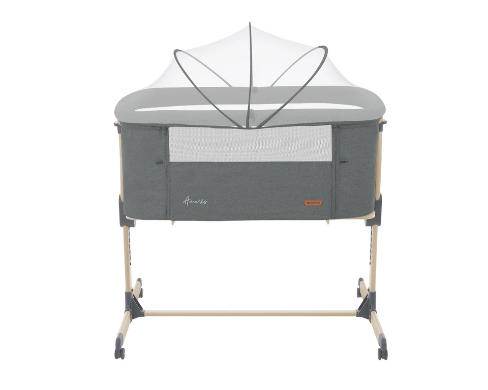 Kikkaboo Baby Bedside Crib Cot Anti-Reflux Positioning Soft Mattress - Dark Grey - Image 2 of 4