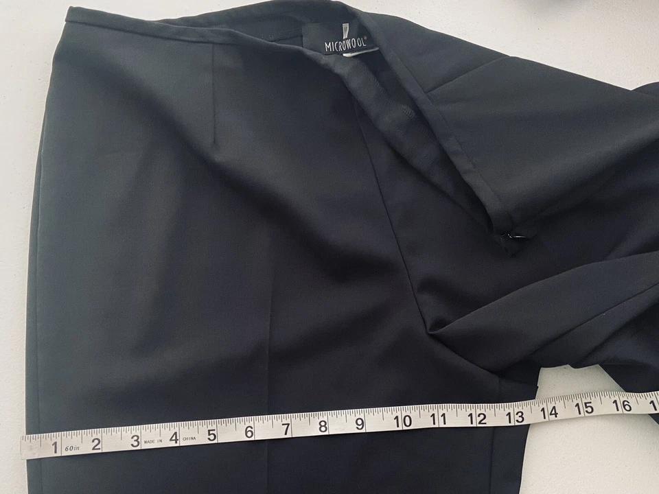 NUEVO CON ETIQUETAS BABETTE SF $223 Pantalones de vestir elásticos de microlana negros talla grande NUEVOS CON ETIQUETAS Foto 3 de 4