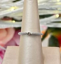 Platinum Stuller .20ct Round Pave Diamond Semi Mount Engagement Ring Setting 7