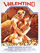 Original Filmposter Filmplakat Valentino Rudolf Nurejew Leslie Caron Gut