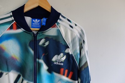 Herren Adidas Originals Superstar TT Trainingsjacke Mehrfarbig L 2015 AOP Abstract