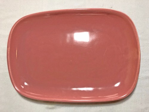 RARE Bauer Pottery Monterey Moderne Pink Serving Tray 10 x 7" - Picture 3 of 7