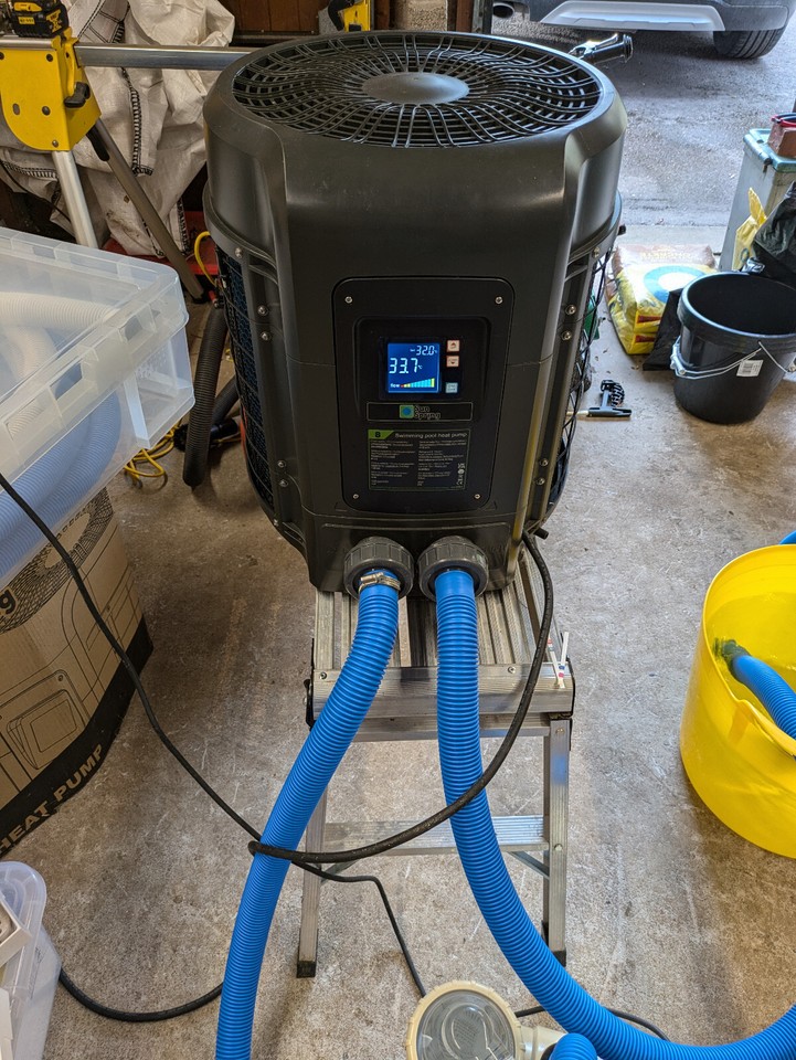 Sunspring Heat Pump Heater 8kw for Above Ground Swimming Pool eBay