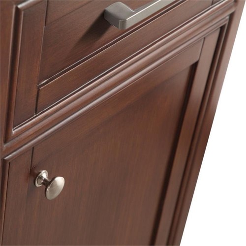 Elegant Decor Americana 19" Single Marble Top Bathroom Vanity in Teak - Picture 12 of 18