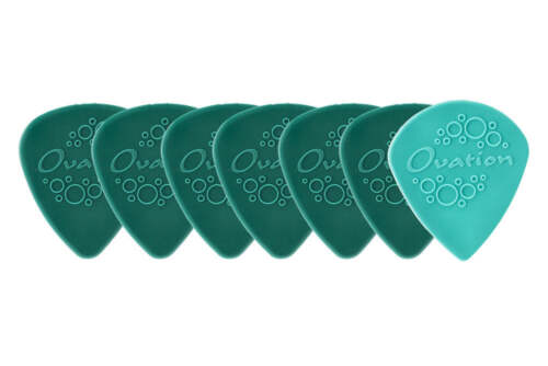 Ovation Guitar Pick Diamond Grip Picks Nylon Sharp Tip 7 Piece 1,00