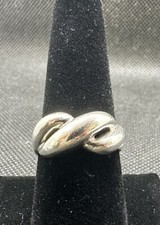 Sterling Silver Twist Design Ring sz 9