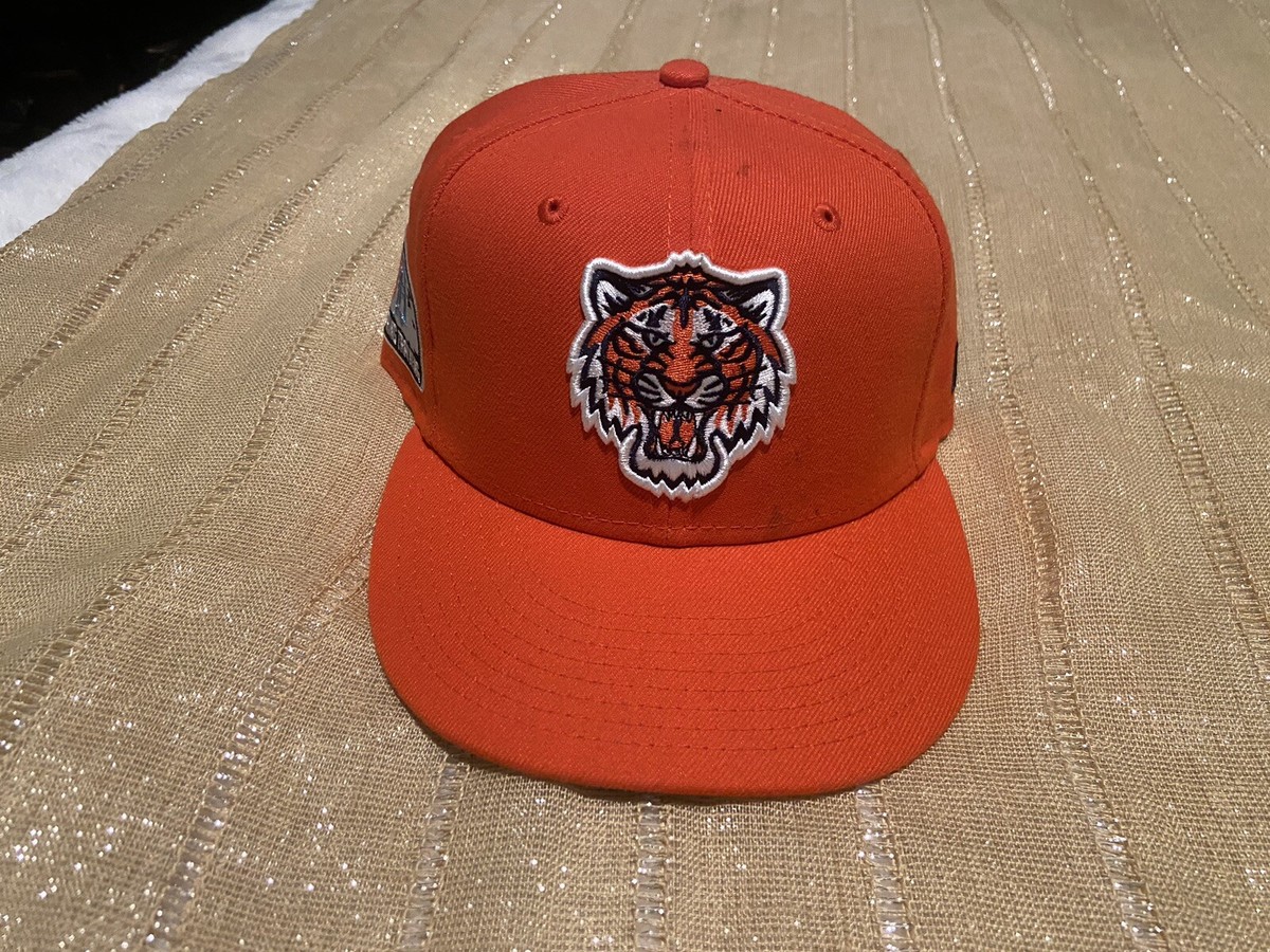 Detroit Tigers New Era 59FIFTY Orange Fitted Hat Cap 7 3/8