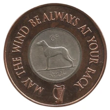 Irish Six Pence Golf Ball Marker -  Brand New Hot off the Press!